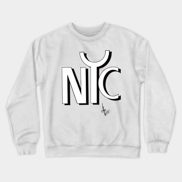 NYC Design Crewneck Sweatshirt by dimasindro